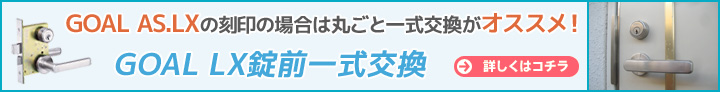 GOAL AS.LX レバーハンドル 一式交換