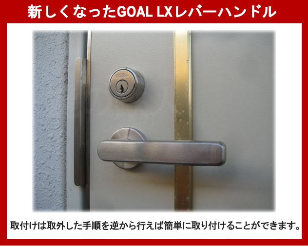 取付けの終わったGOAL LXレバーハンドル