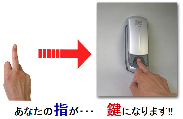 あなたの指が鍵になる