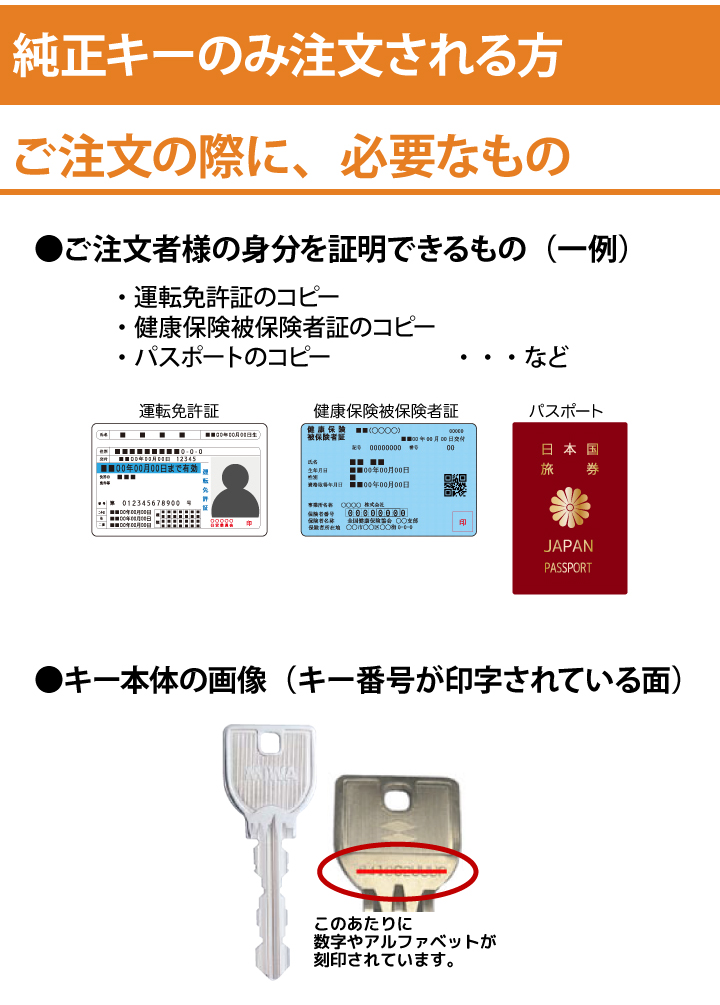 合鍵　注文準備