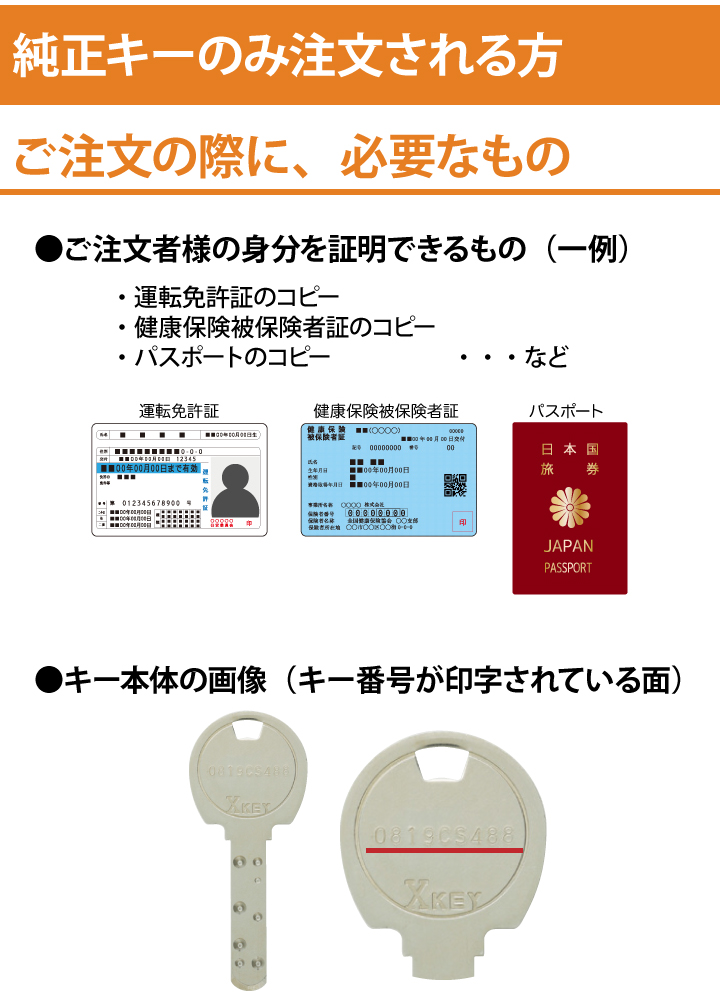 合鍵　注文準備