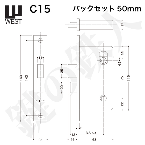 WEST 錠ケース C15
