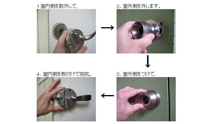 MIWA HPD交換用レバーハンドル錠