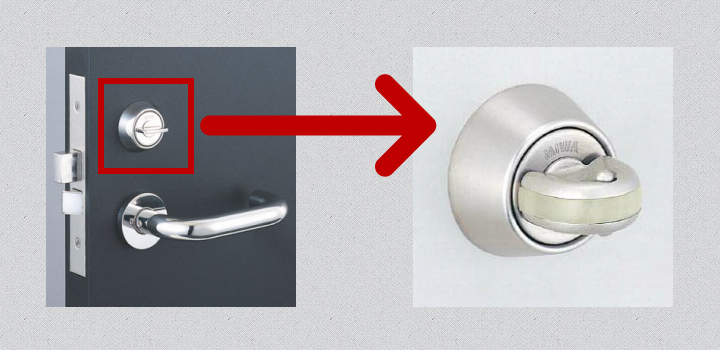 MIWA スイッチ式サムターンB5型