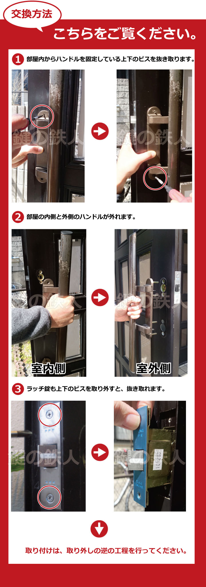 SHOWA PPRハンドル・ラッチケース交換方法