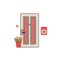 MIWAの1ロック　GOAL SHOWA WESTの玄関