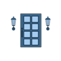 アンティークの玄関