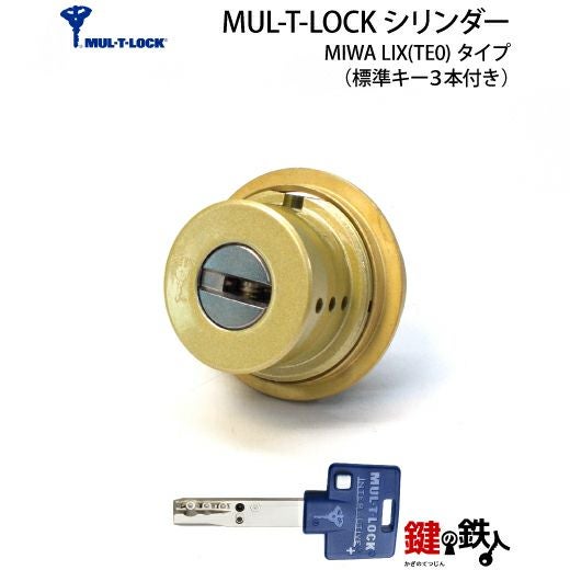 8》MUL-T-LOCK(マルティロック)MIWA LIX(TE0)用の玄関の鍵(カギ) 交換