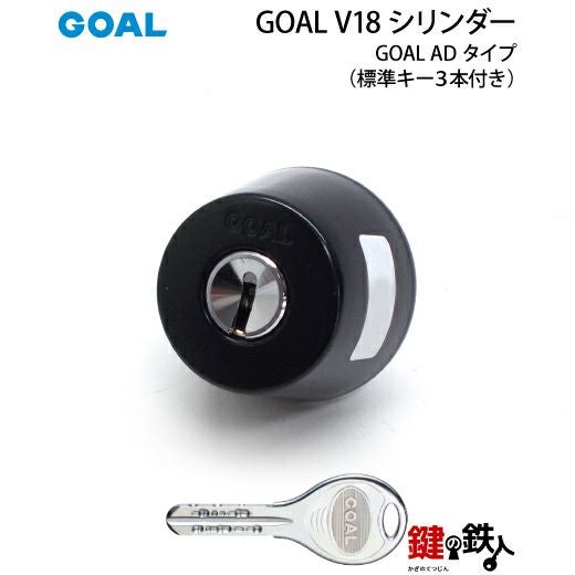 ★LPG エンダモロジーキーモジュール　ボディー用ヘッド【正規品】 GOAL・V18-AD用 鍵(カギ) 取替え 交換シリンダー□標準キー3本付き