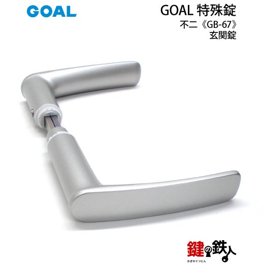 GOAL TX】の刻印のレバーハンドル内外、シリンダー、部屋内の